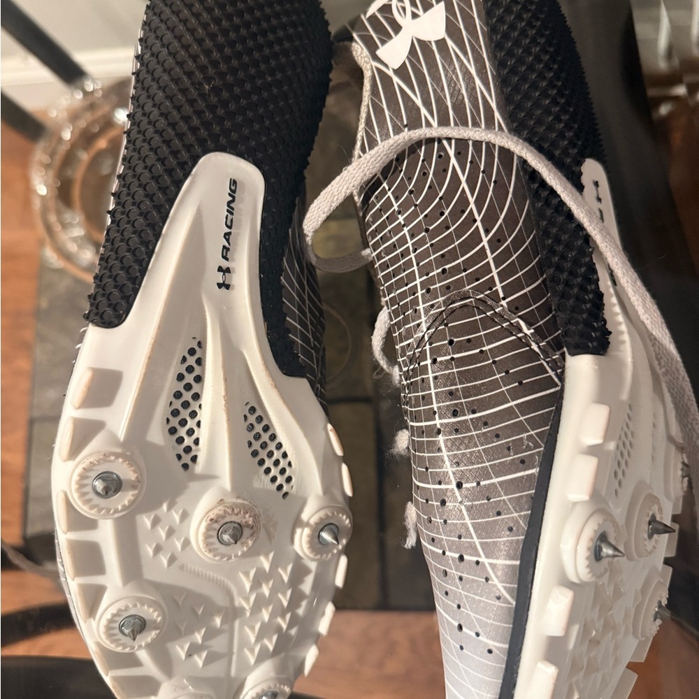 Under Armour Black and White Athletic Shoes